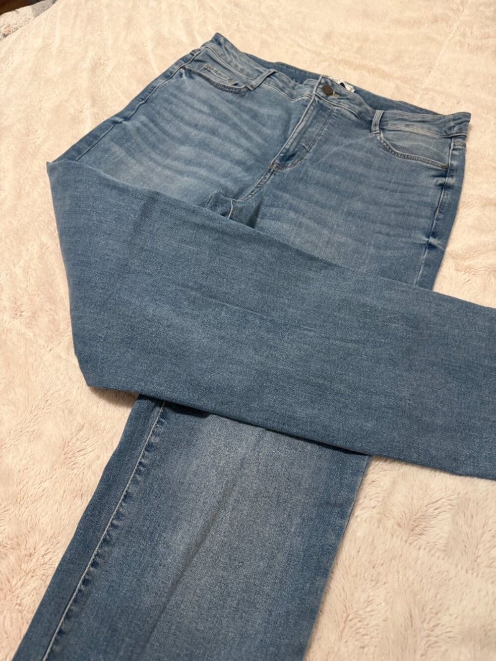 Nine West Women's Blue Jeans - Slim Straight Fit - Size 16